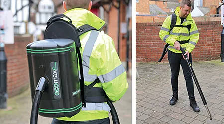 battery powered chewing gum removal machine