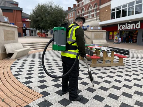 chewing gum on pavement